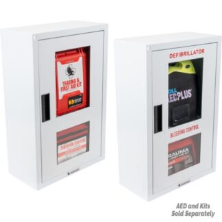 AED + FA Kit Combination Metal Wall Case