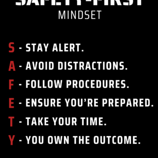 Safety-First Mindset Poster